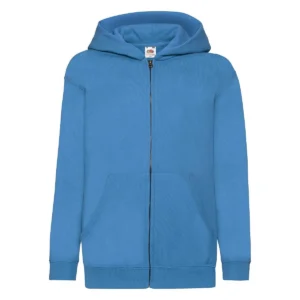 Azure Blue Zip-Up Hoodie