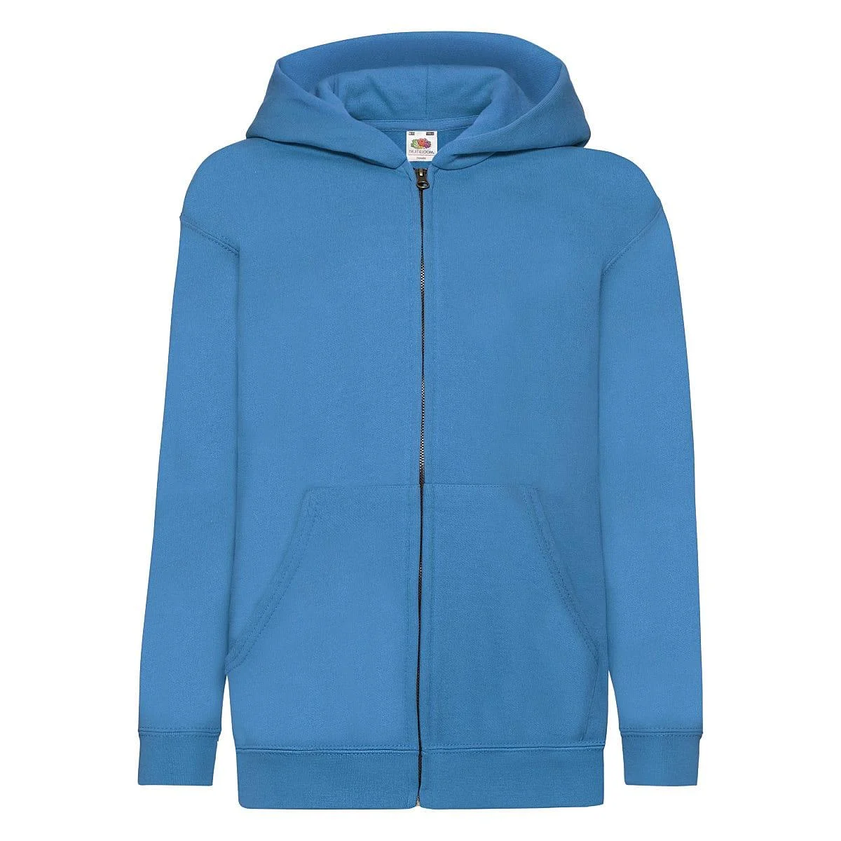 Azure Blue Zip-Up Hoodie