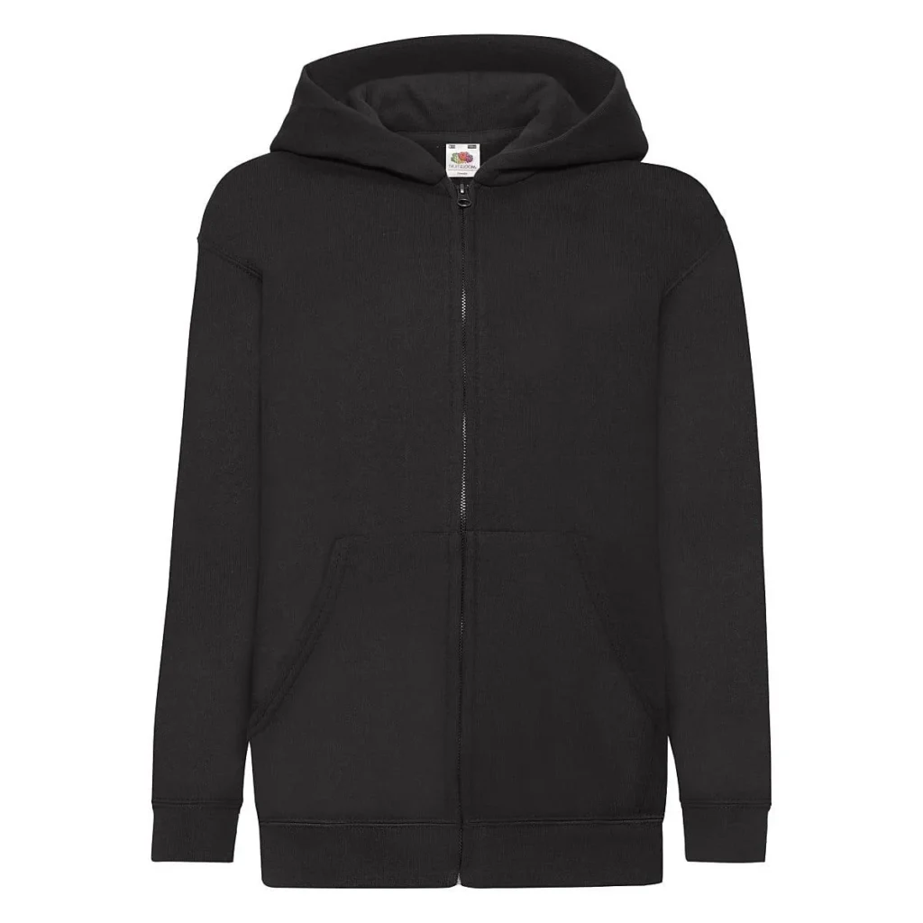 Black Zip-Up Hoodie