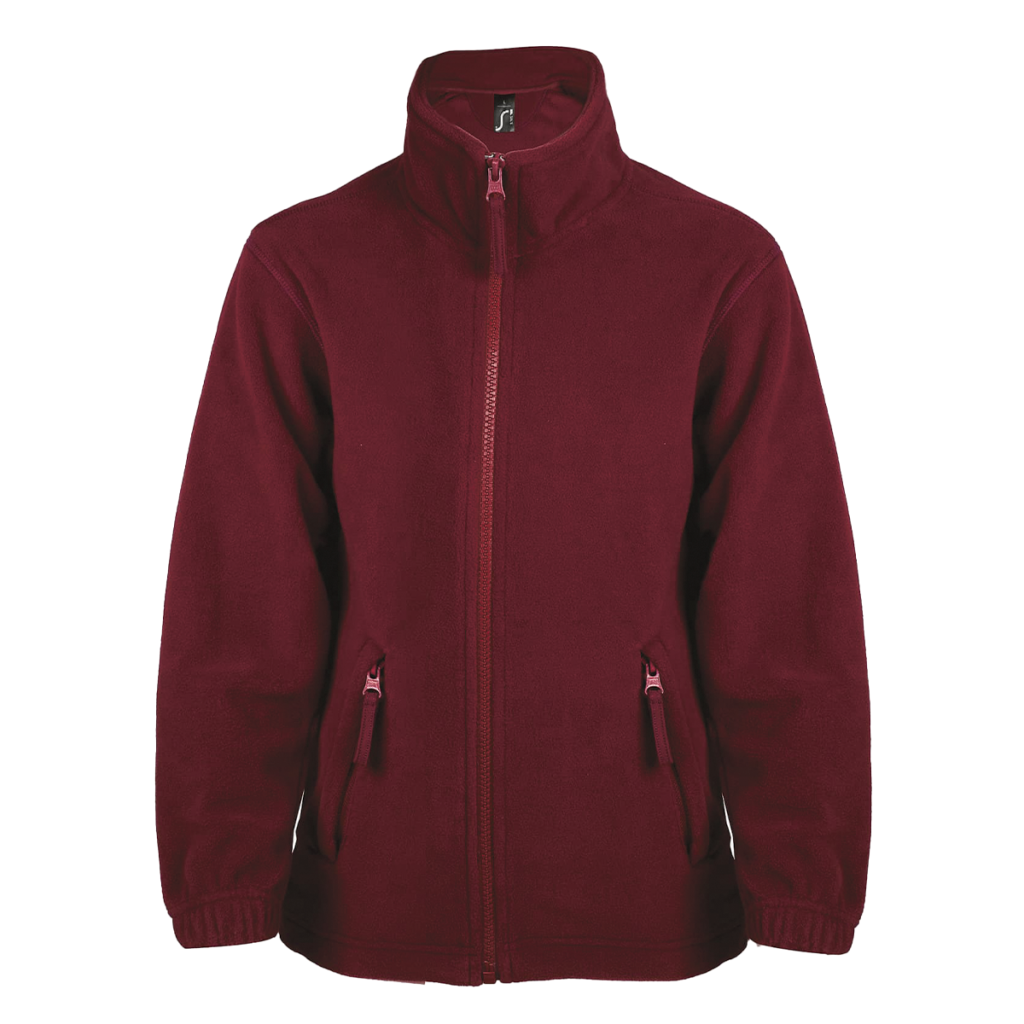 Burgundy Fleece Jacket