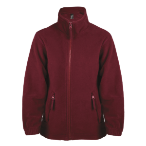 Burgundy Fleece Jacket